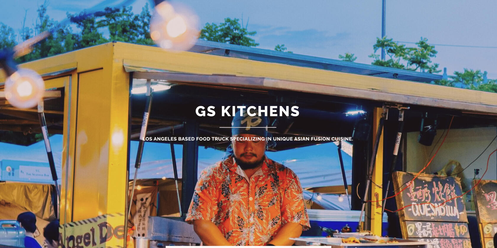 Screenshot of a Demo Website for GS Kitchens
